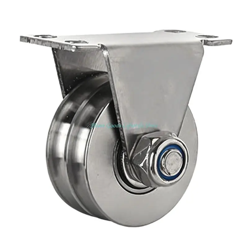 E74E Rustproof Double Grooves Pulley 200Kg Loading for Construction and Workshop