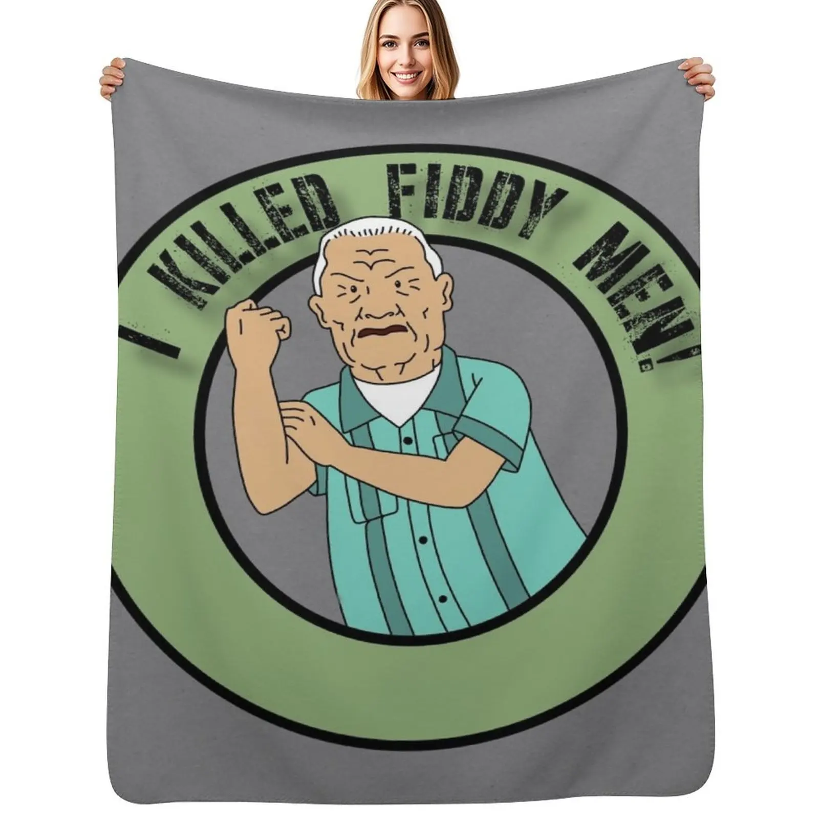 Cotton Hill Battle Cry Throw Blanket Breathable Lightweight Blanket for Adults Kids