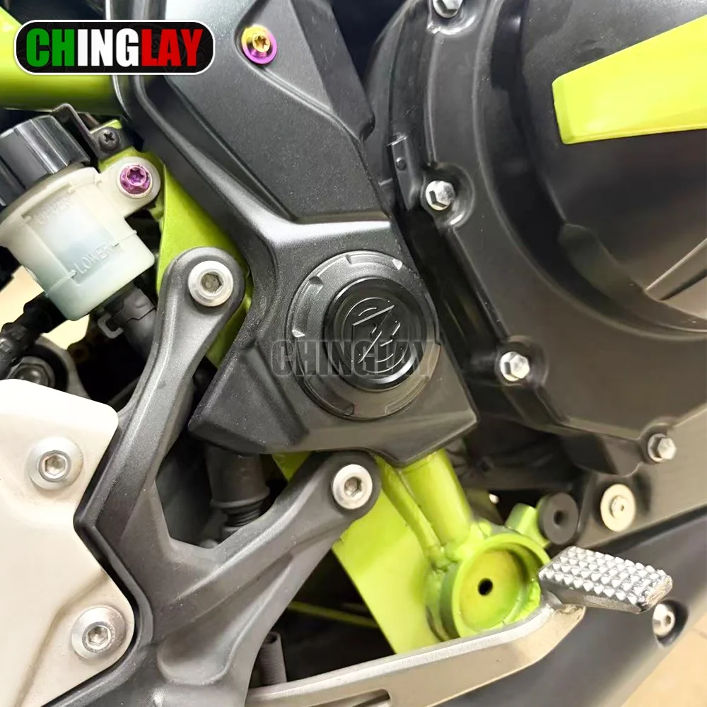 

For Kawasaki z900 2021-2024 Frame Hole Caps Frame Clips Covers Motorcycle Accessories CNC decorative cover Accessories 2022 2023