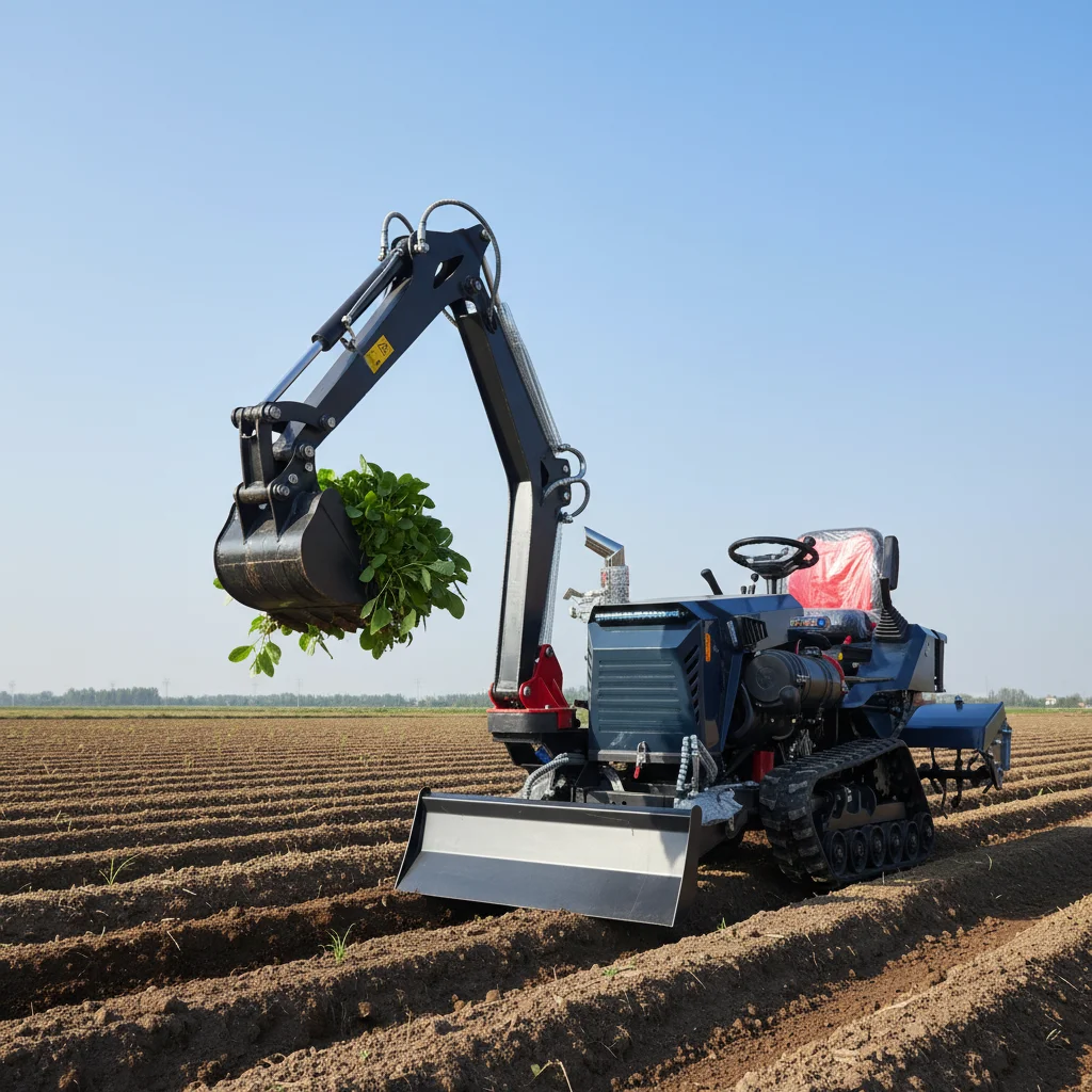 Customize 2026 New Crawler Tractor Multifunctional Agricultural Machine For Farm Garden Orchard