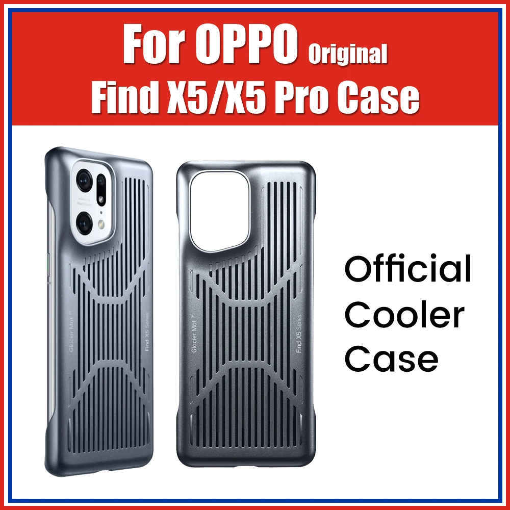 Glacier Mat Official OPPO Find X5 Pro Case Gaming Cooler Cover Original Find X5 Cooling Case Bumper