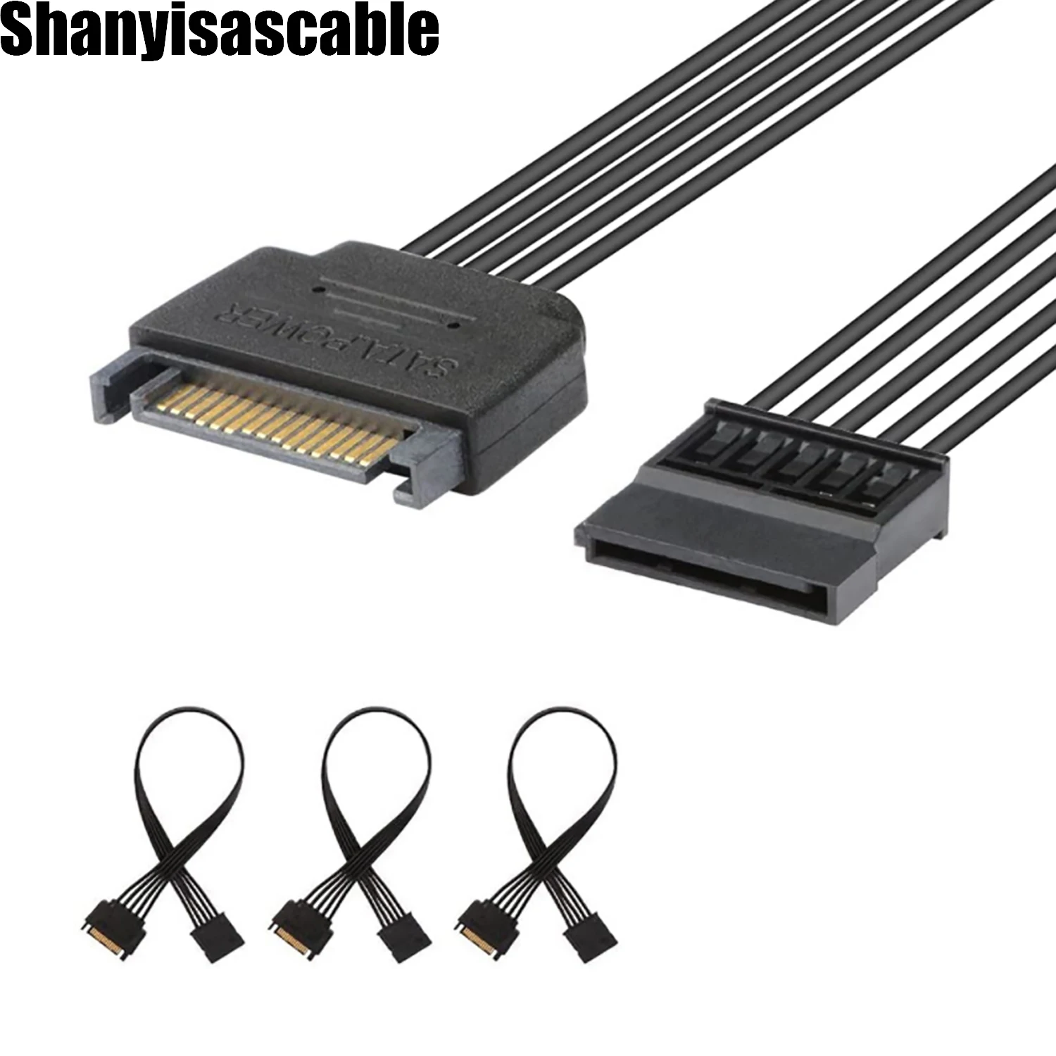0.3M SATA Power Extension Cable Sata Male to Female Cable, Sata Power Cable Extension