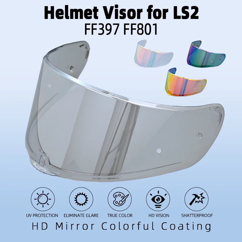 Accesorios Para Moto Motorcycle Helmet Visor Lens for LS2 FF397 and FF801 Capacetes De Moto Full Helmet Clear Dark Smoke Multic