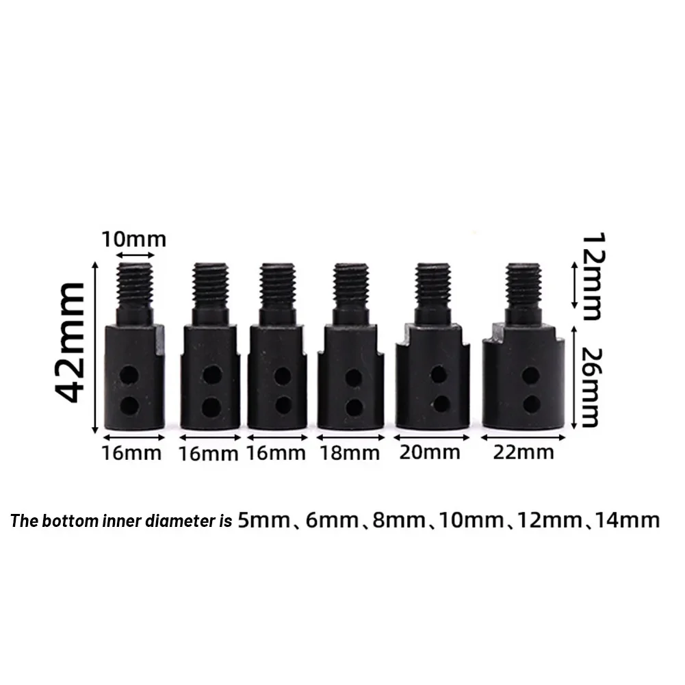 1 Bộ M10 Bushing Lưỡi Cưa Kết Nối Trục 5-14Mm Cho Lưỡi Cưa Kết Nối Khớp Khớp Nối Chuck Adapter máy Mài Góc Dụng Cụ