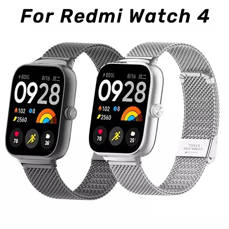 

Металлический ремешок для Xiaomi Redmi watch 4, ремешок для часов, браслет из нержавеющей стали для Redmi watch 4 correa