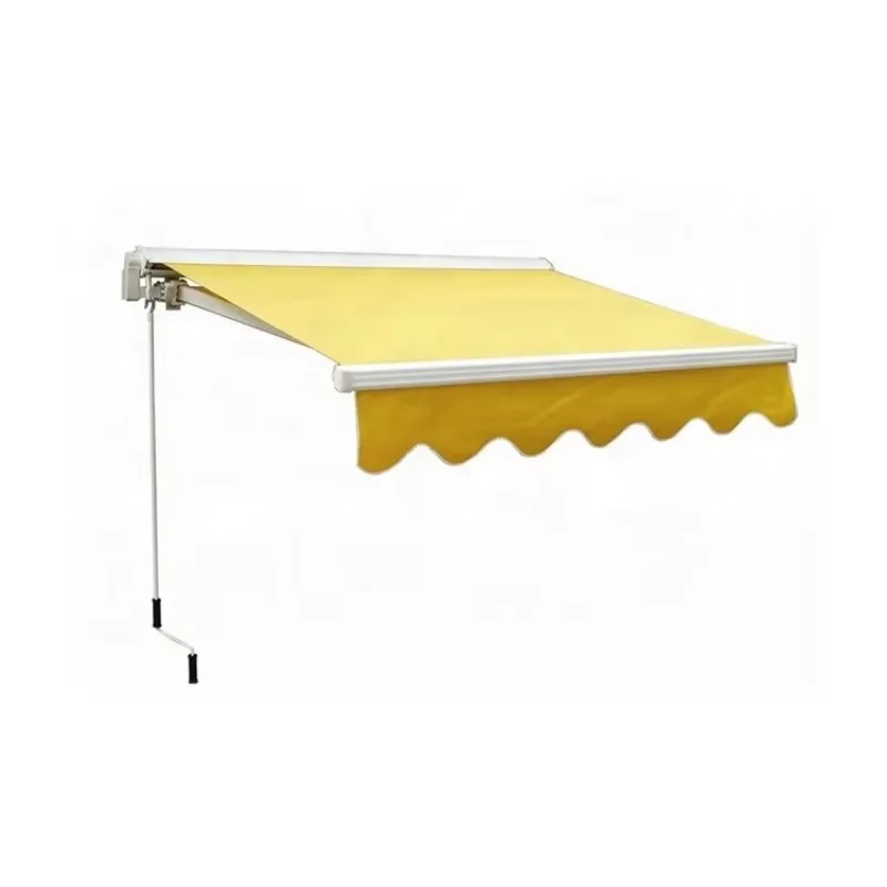 Aluminum Retractable Fabric Awnings Outdoor Sun Shade Canopy