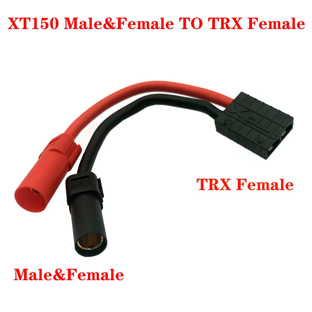 TRX to XT150 Male/Female Plug Battery Connector Conversion Wire 12AWG Adapter Cable for Model  Balanced Charging