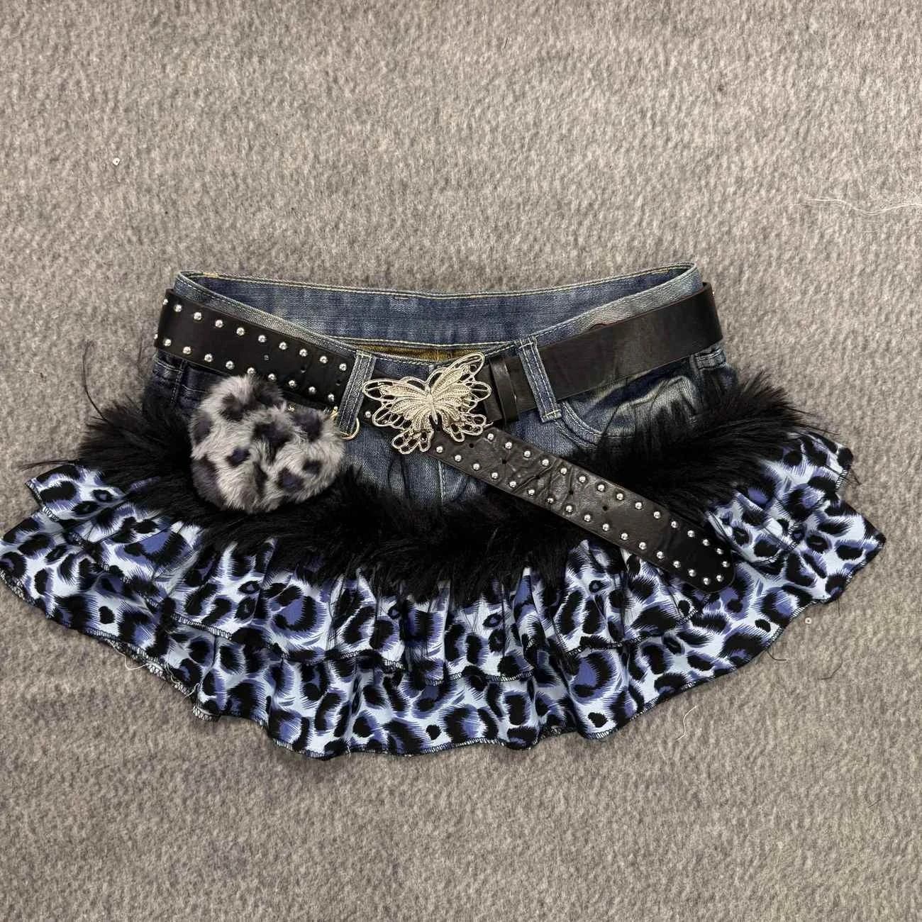 Lässiger amerikanischer Vintage-Minirock für Damen, Y2K-Subkultur, Punk-Retro-Stil, sexy, schmaler Jeansrock, Party-Outfits, Teenager-Mädchen 2026