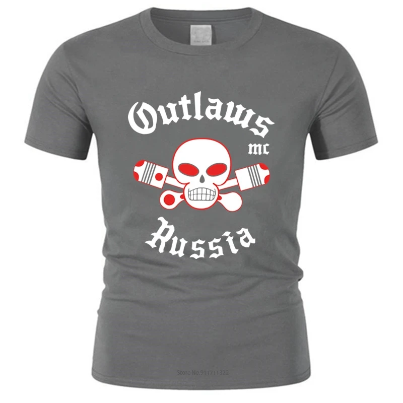 mens short sleeve t shirt Outlaws Shirt Gang Motorcyle Florida Outlaws Mc Unisex T-shirt fashion tee-shirt male summer tops