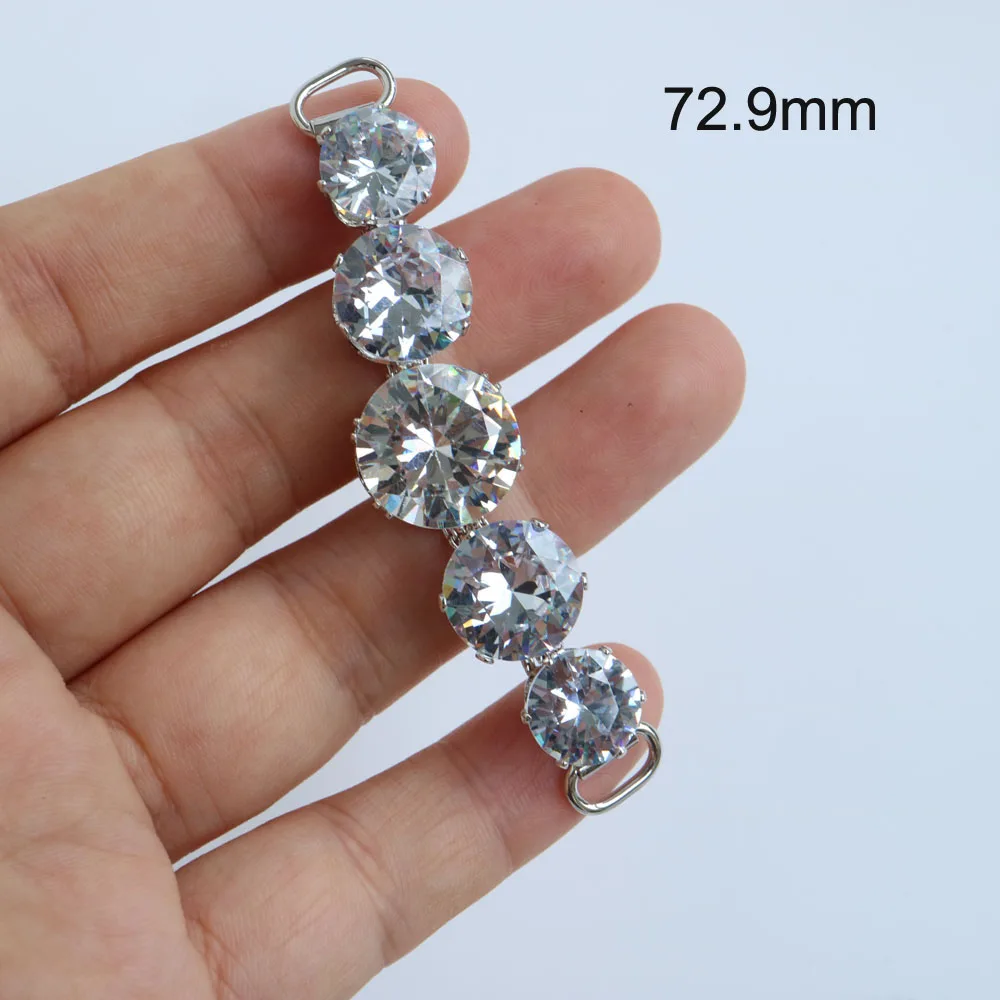 5pc luksusowy kryształ przyciski Rhinestone cyrkonia przycisk na ubrania dekoracyjne guziki CZ dla kaszmiru dziergany sweter