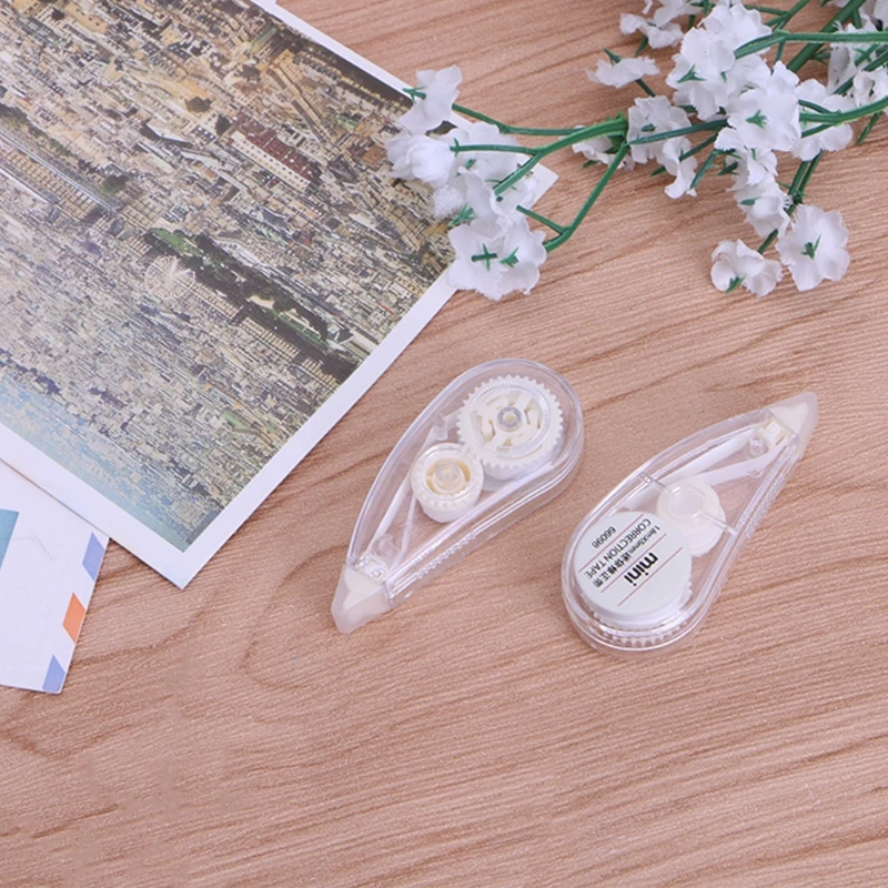 2 Cái Dễ Thương Chỉnh Băng Con Lăn Mini Màu Trắng Tẩy Trường Văn Phòng Văn Phòng Phẩm