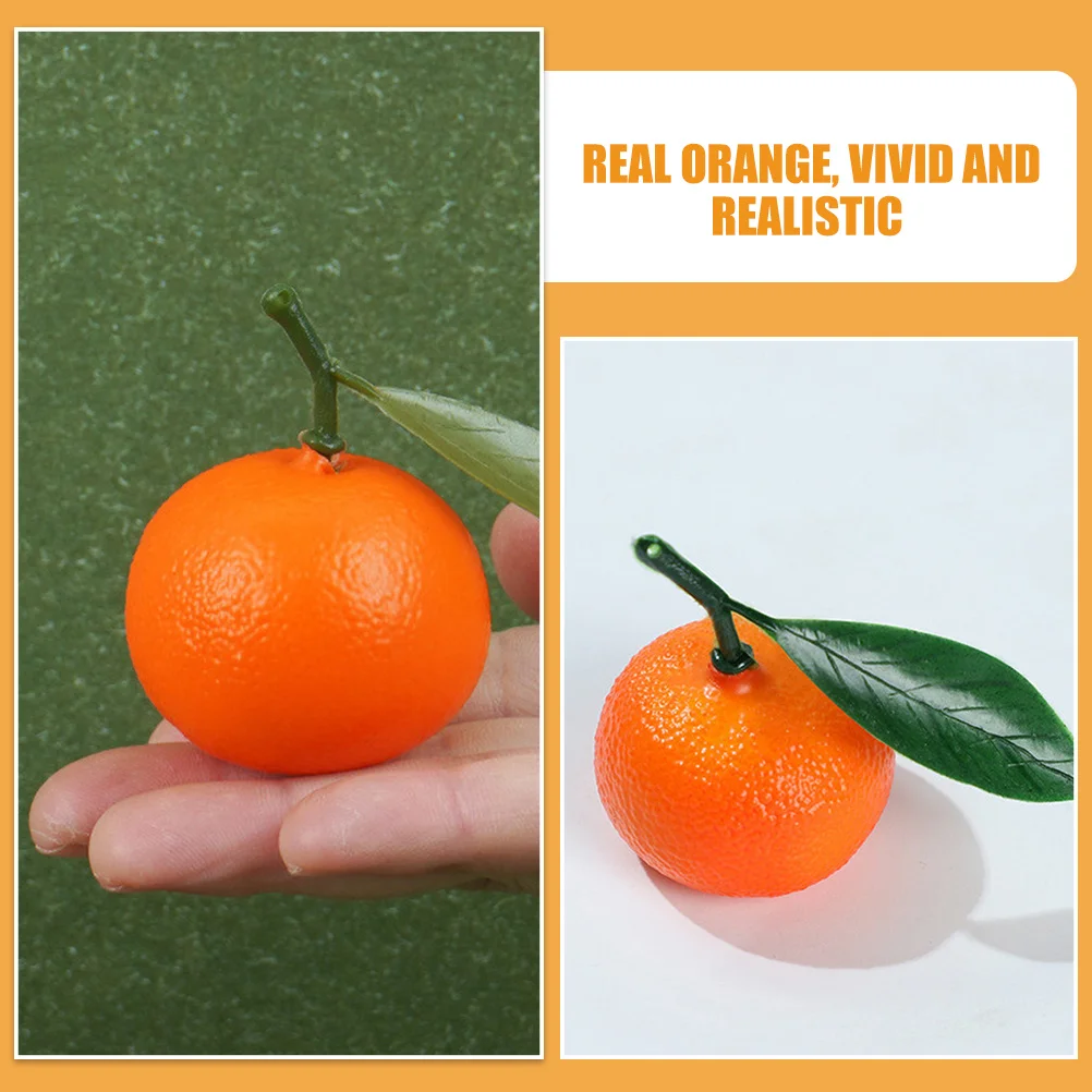 

6pcs Artificial Oranges Models Super Realistic Fake Fruits For Table Centerpiece Fruit Basket Display Home Decor Simulation