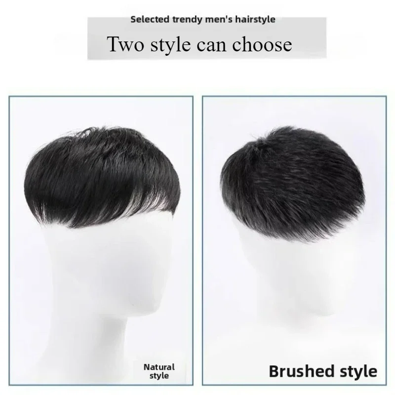 Lightweight Breathable Human Hair Toupee for Men