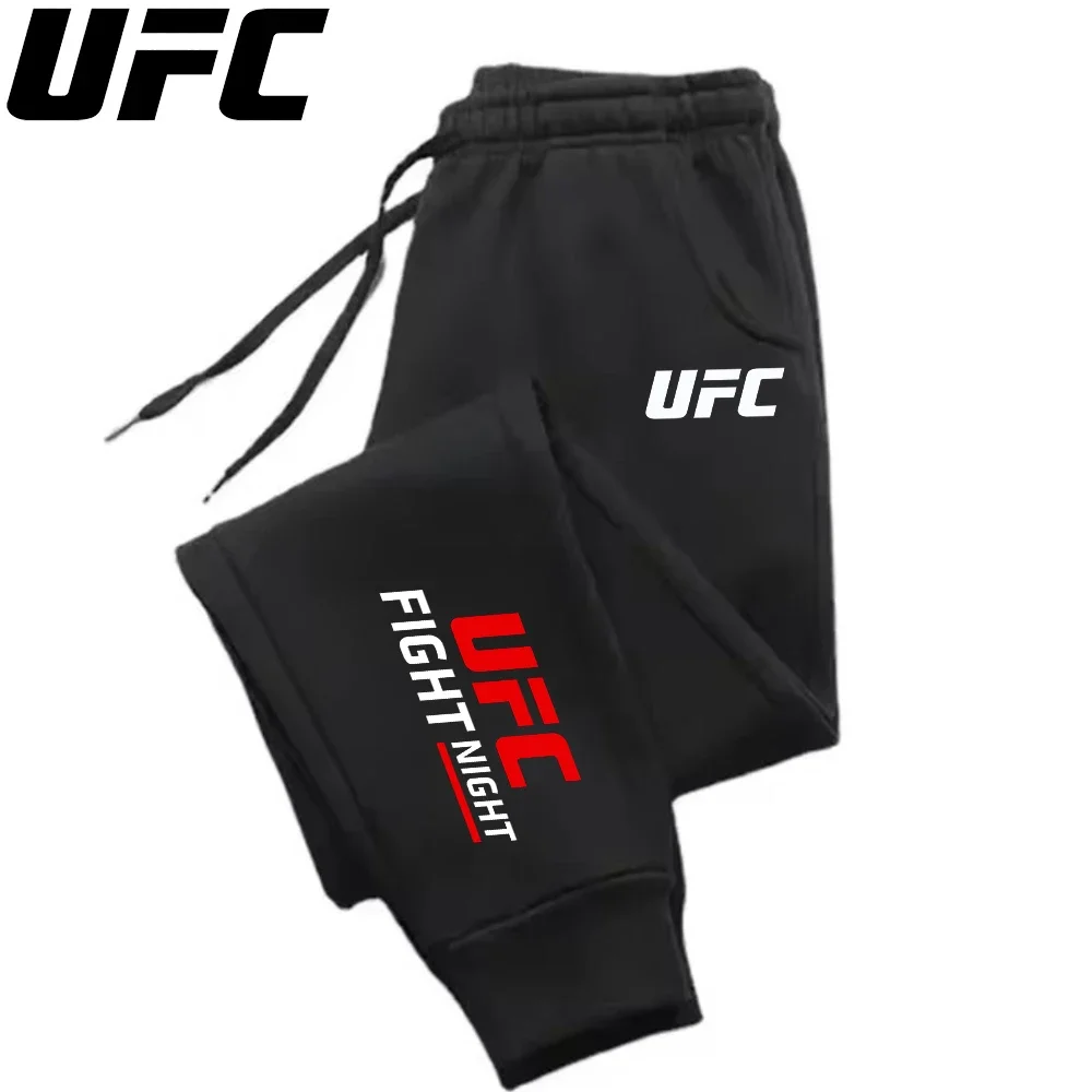 UFC رجل سراويل تقليدية الخريف الشتاء Sweatpants رياضة السراويل موضة بلون تجريب السراويل الطويلة الرجال تشغيل عداء ببطء الرياضة