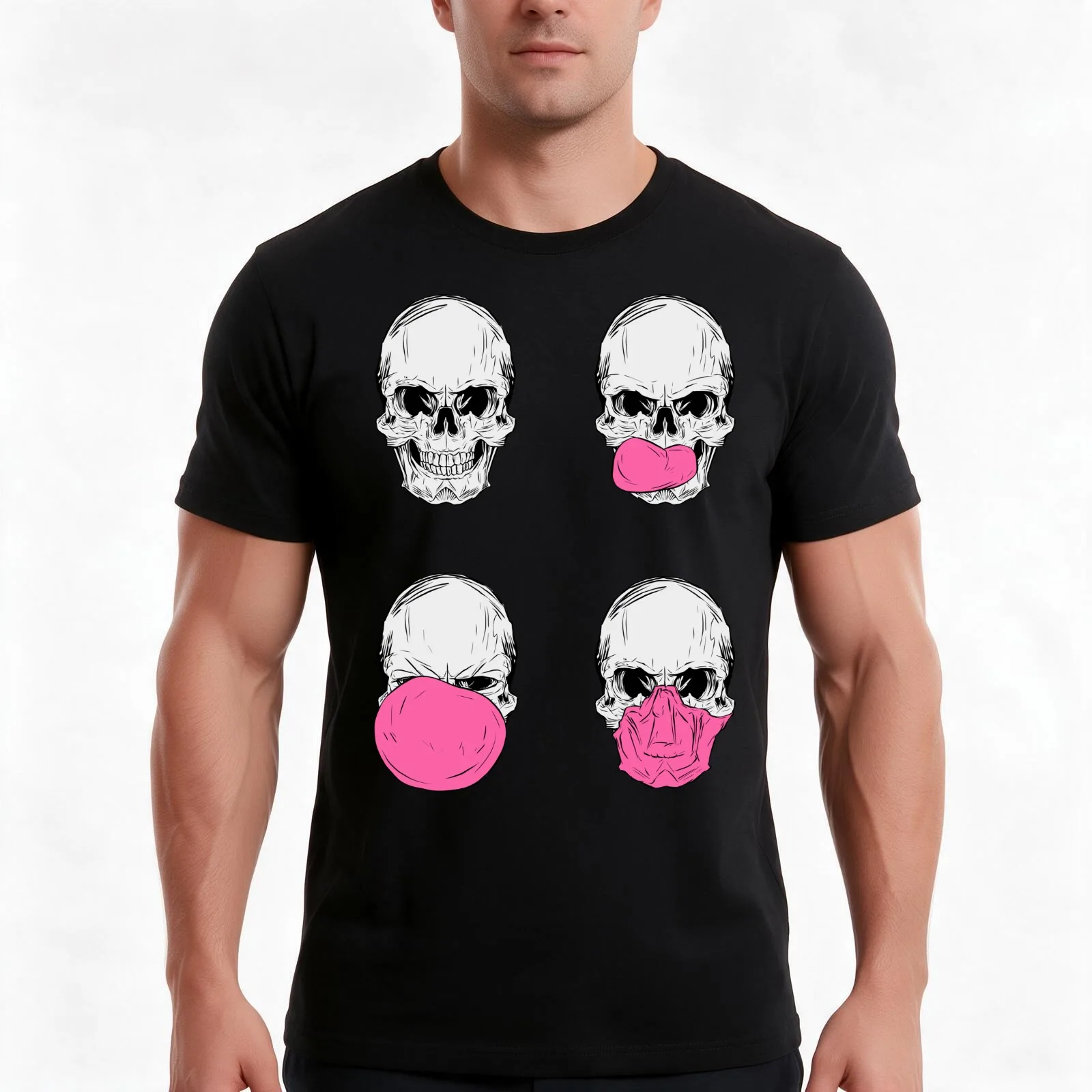 Be refreshed ... chew! T-Shirt, Summer Casual Cotton Tee, Oversized Streetwear Tops, Vintage Graphic Print, Unisex Men Women