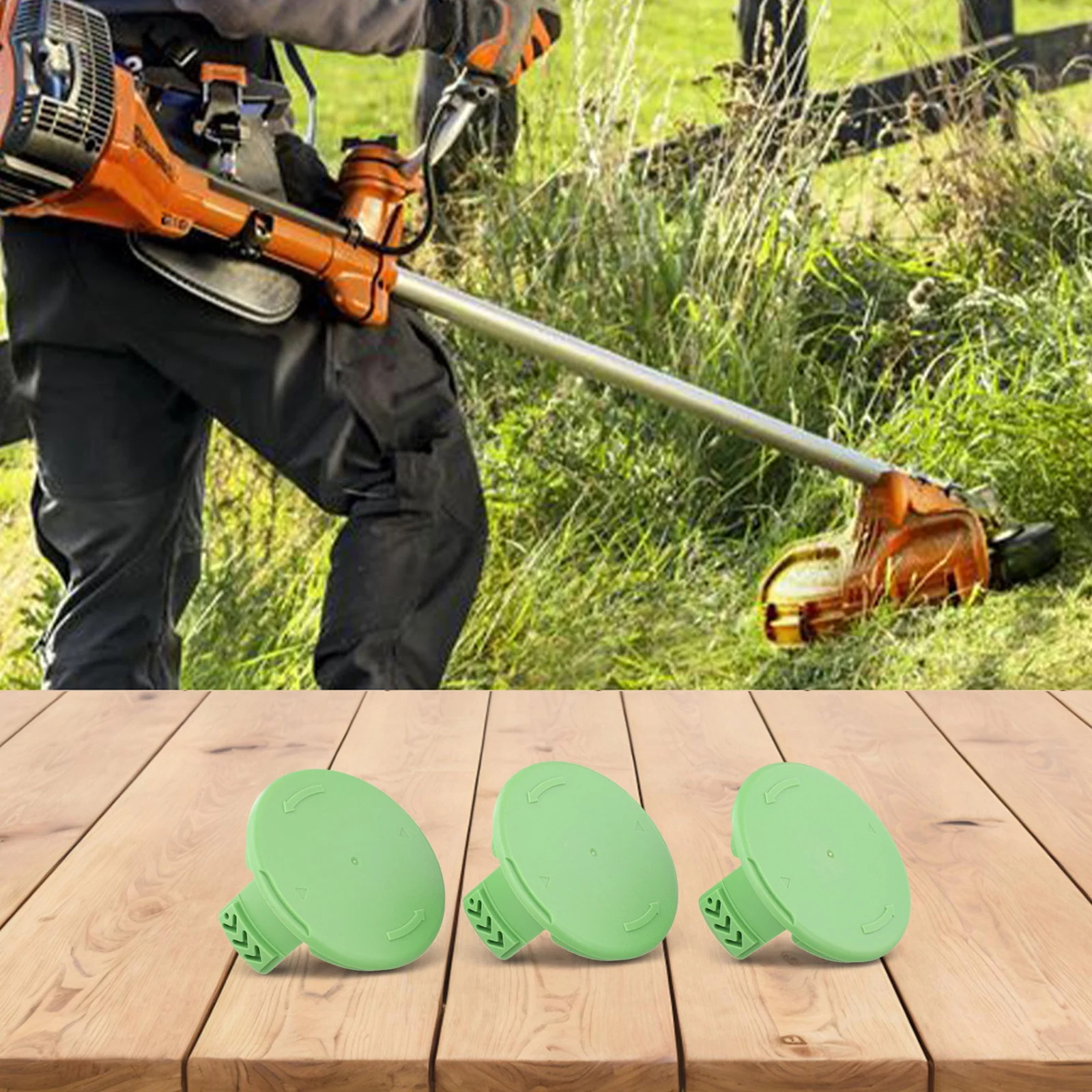 2020 High quailty Spool Cover Parts Replace 2100702 21132 21242 21362 21262 21602 21062 3PCS For Greenworks Model String