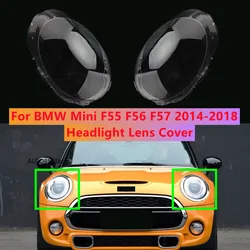 Right/Left Car Headlight Lens Glass Lampcover Cover Lampshade Shell For BMW Mini F55 F56 F57 2014 2015 2016-2018 Headlight Cover