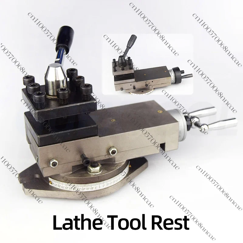 AXA/AT300 Quick Change Tool Post Holder, Small Drag Plate Tool Holder & Wedge Type Toolholder for 7x10 7x12 7x14 Mini Lathe