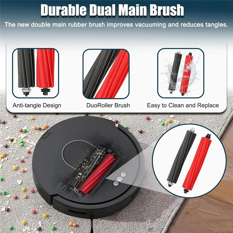 

Accessories Kit For Roborock Q5 Max+, Q5 Duoroller+ Plus Robot Vacuum Cleaner Replacement Parts-ABLI