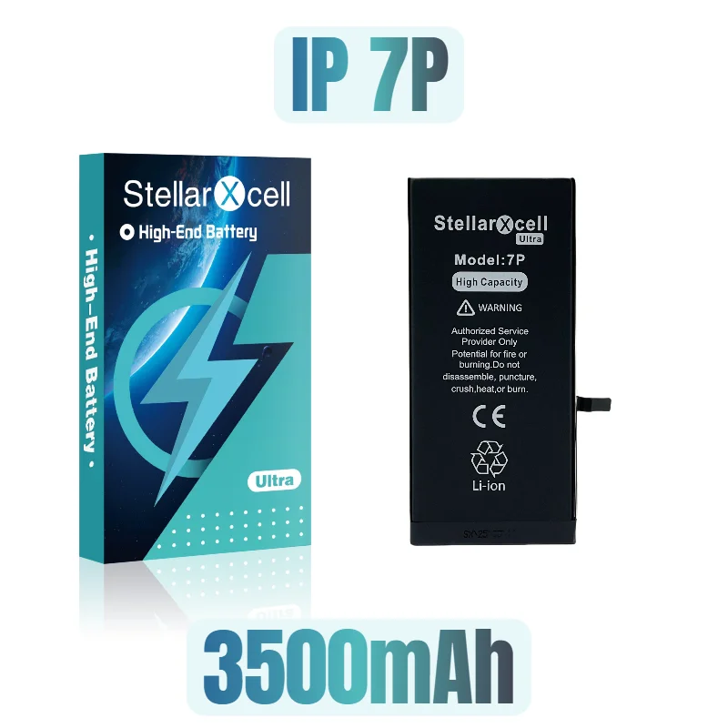 StellarXcell Ultra High capacity batterij 7037 TI voor iPhone 7 8 X XR XRMAX XS 11 12 Pro 13 mini 14 Plus 15 Pro Max met gratis gereedschap