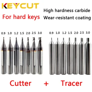 Milling Cutter 1.0mm 1.2mm 1.5mm 2.0mm 2.5mm 3.0mm key copying for Vertical manual Key Machine