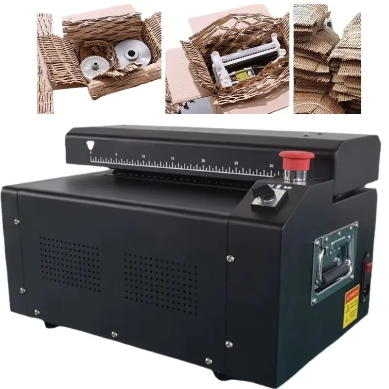 

Corrugated Cardboard Kraft Paper Perforator Kraft Paper Carton Shredder Machine Honeycomb-Shaped Cutting for Packaging