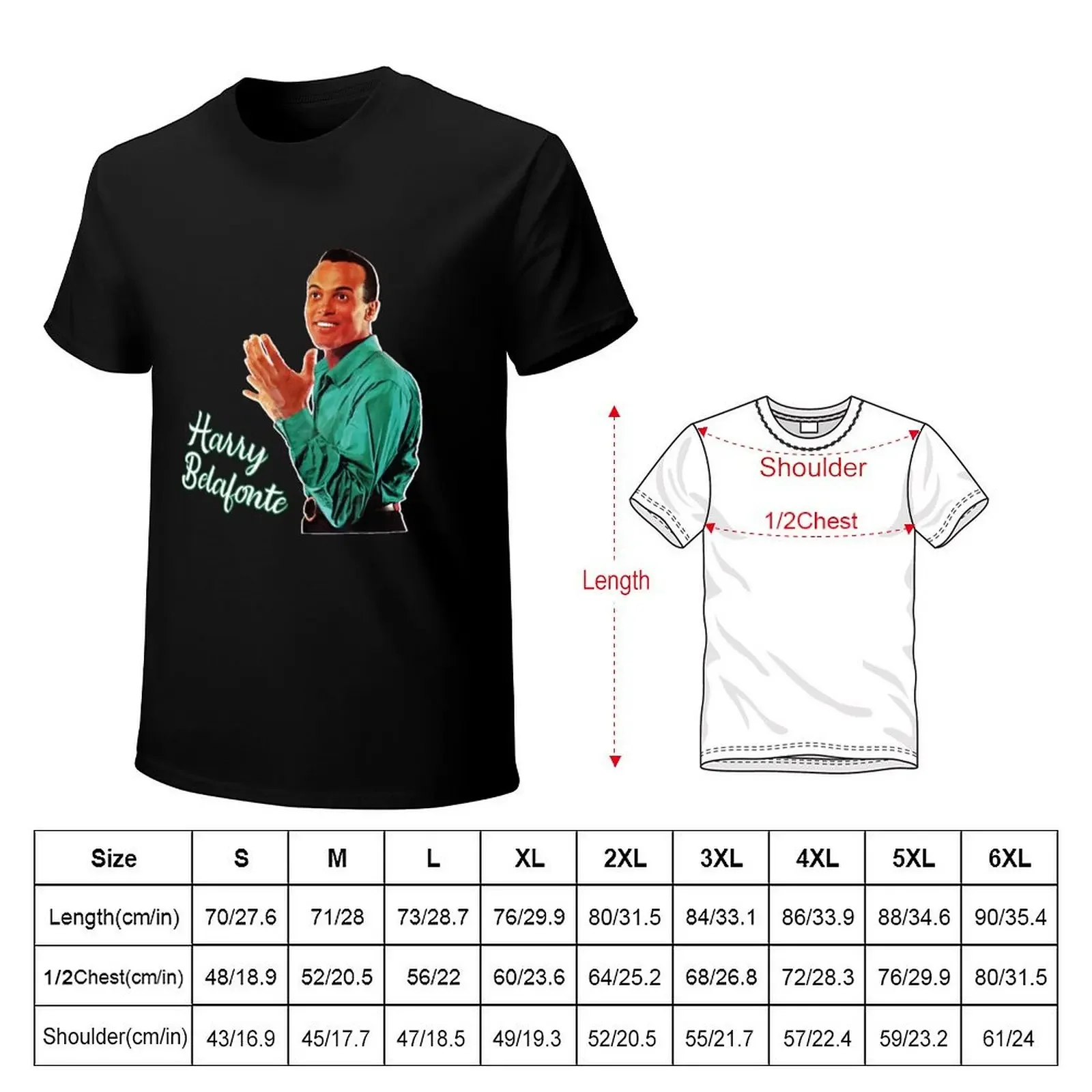 Harry Belafonte T-Shirt anime tshirt vintage graphic tee mens graphic t-shirts funny