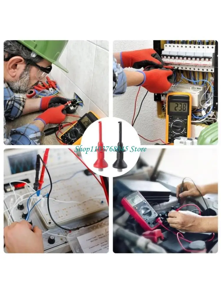 R53F 2 Pack Circuit Board Component Pinpointing Testing Tool Digital Multimeters Extension Test Hook for Electrical Diagnosis