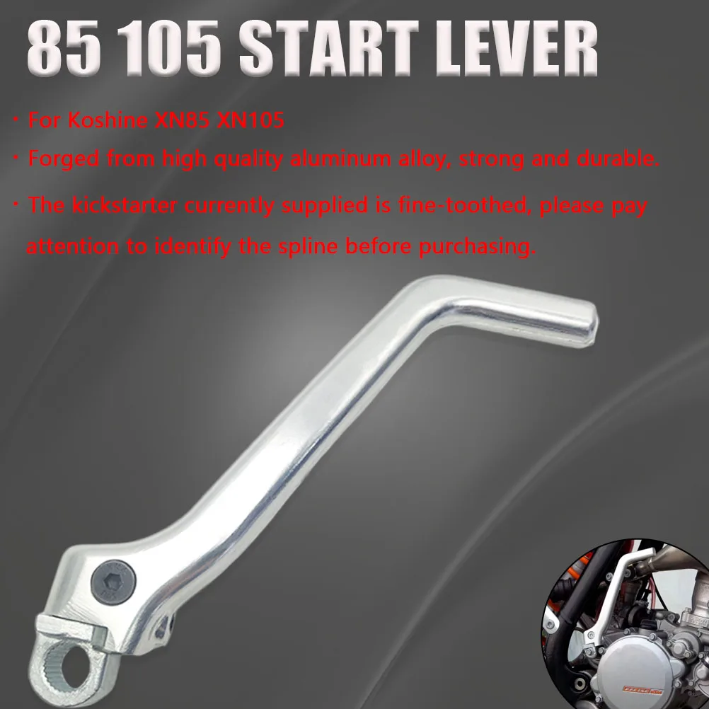 Para Koshine XN85 XN105: Eje de Arranque, Palanca de Arranque, Eje de Pedal de Arranque, Pedal de Arranque para Motocicletas de 2 Tiempos con Motor de 85cc y 105cc, Motos de Cross