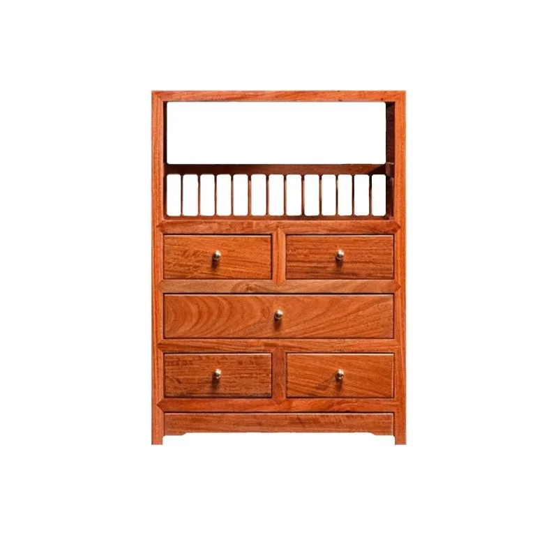 

Burmese pears, all single-board five-pump incense cabinet, mahogany handicrafts