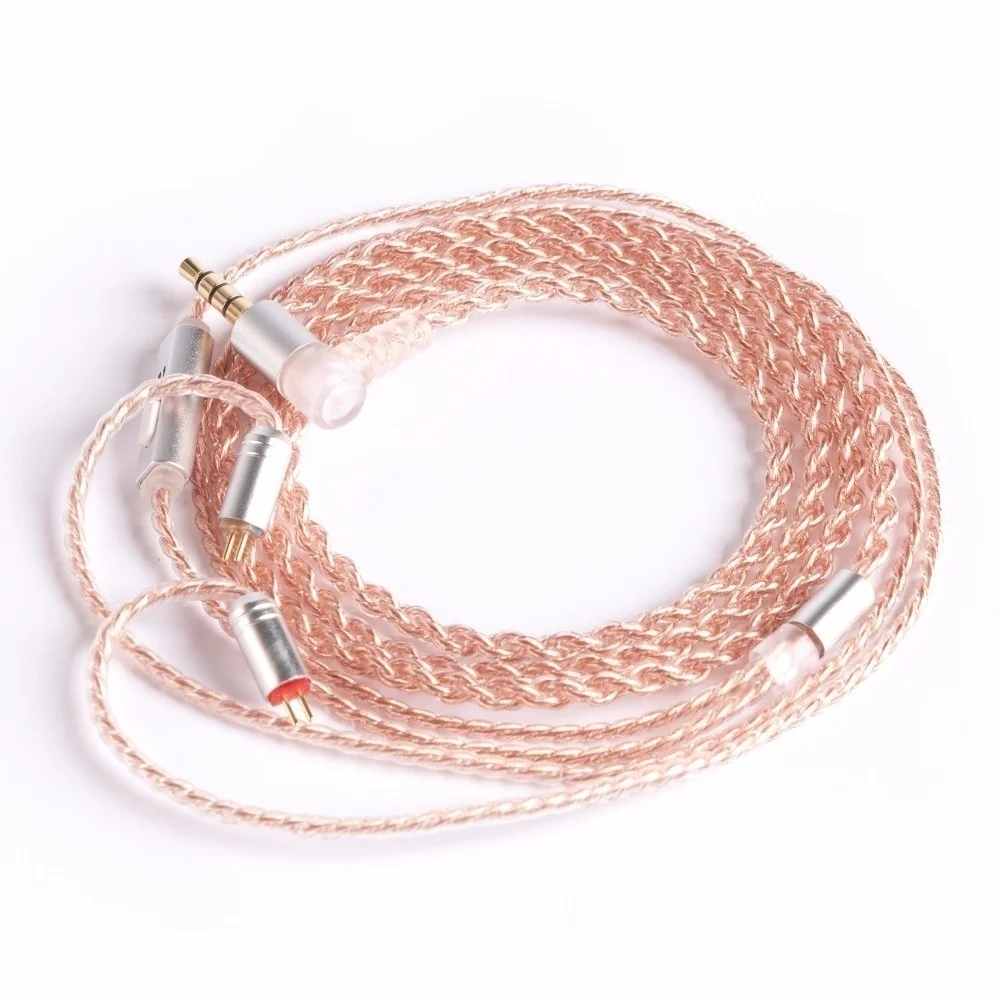 Kbear 4-adriges Kupfer-Upgrade-Kopfhörer kabel 2-poliger/qdc/mmcx/tfz-Ohrhörer anschluss für kbear kb06 kz zsn pro Kopfhörer-Hifi-Headset – Detail 11