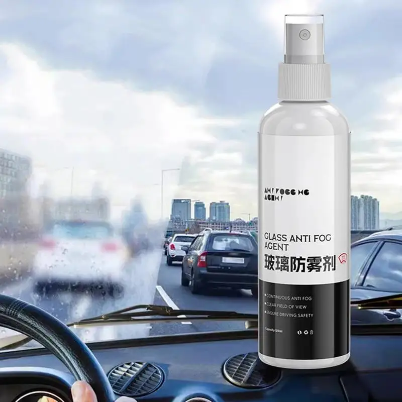 For  RV Anti Fog Spray For Windshield Invisible Defogger Spray For Car Windshield 120ml Hydrophobic Coating For Windshield