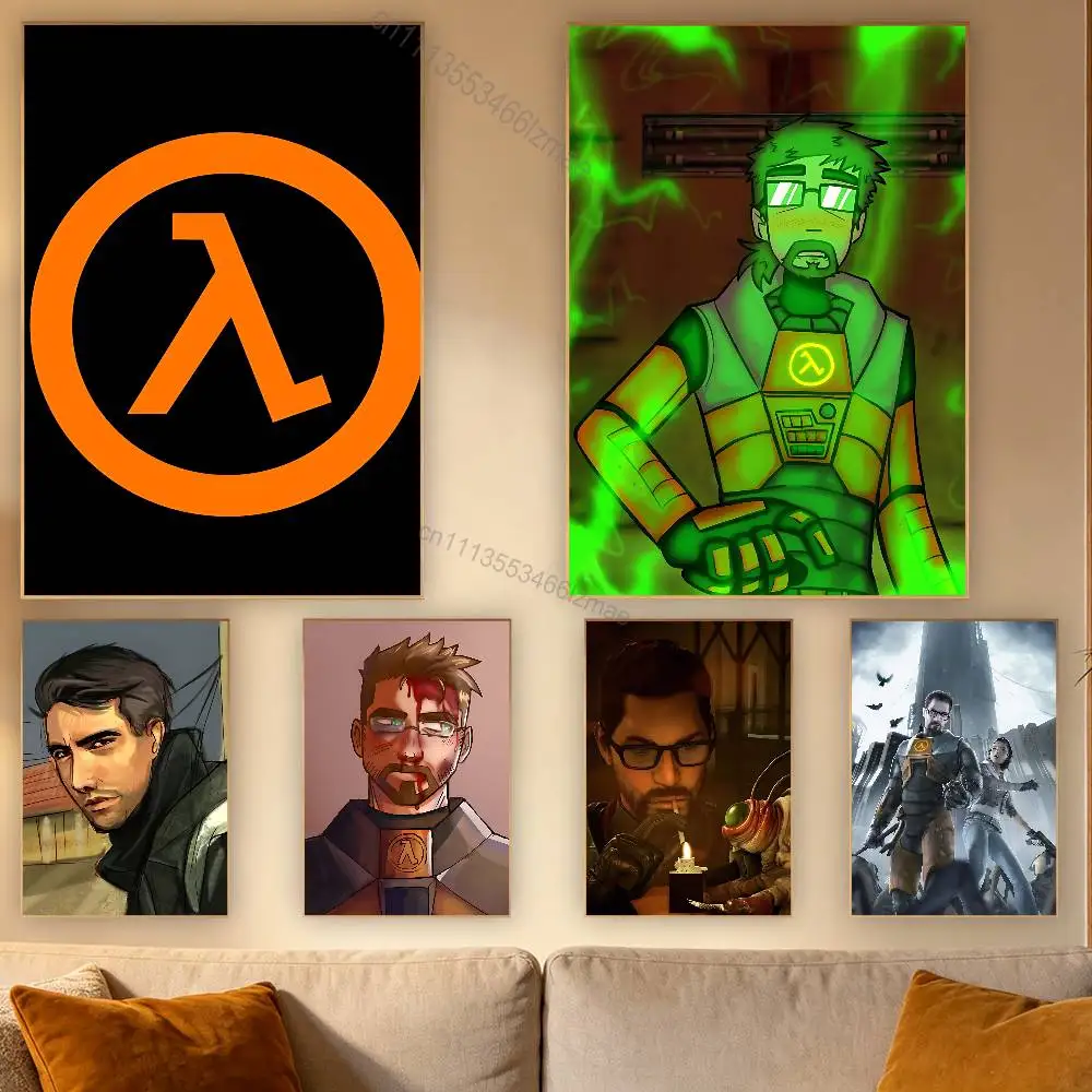 

Hot Game H-Half-L-Life 2 Poster Wall For Sticky Decoration Waterproof Home Living Room Bedroom Bar