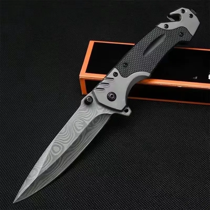 1 قطعة سكين جيب قابل للطي 3Cr13 شفرة فولاذية غير قابلة للصدأ Multitool سكاكين قابلة للطي ABS رذاذ المطاط مقبض جيب كليب سكينة تكتيكية