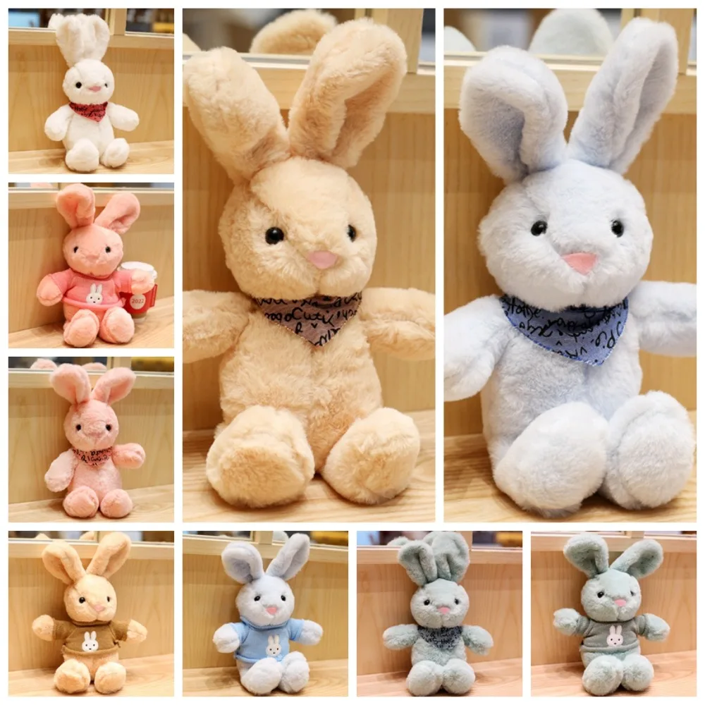 

Stuffed Toy Cute Rabbit Plush Toy Cartoon Animal Colorful Animal Dressed Bunny Doll Sweater Soft Sweater Rabbit Soft Doll