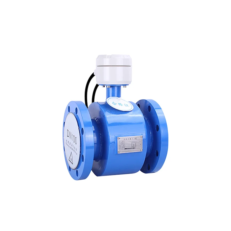 High Accuracy Digital Display 220V 4-20mA Split Electromagnetic Flowmeter Water Flow Meter Magnetic Flow Meter