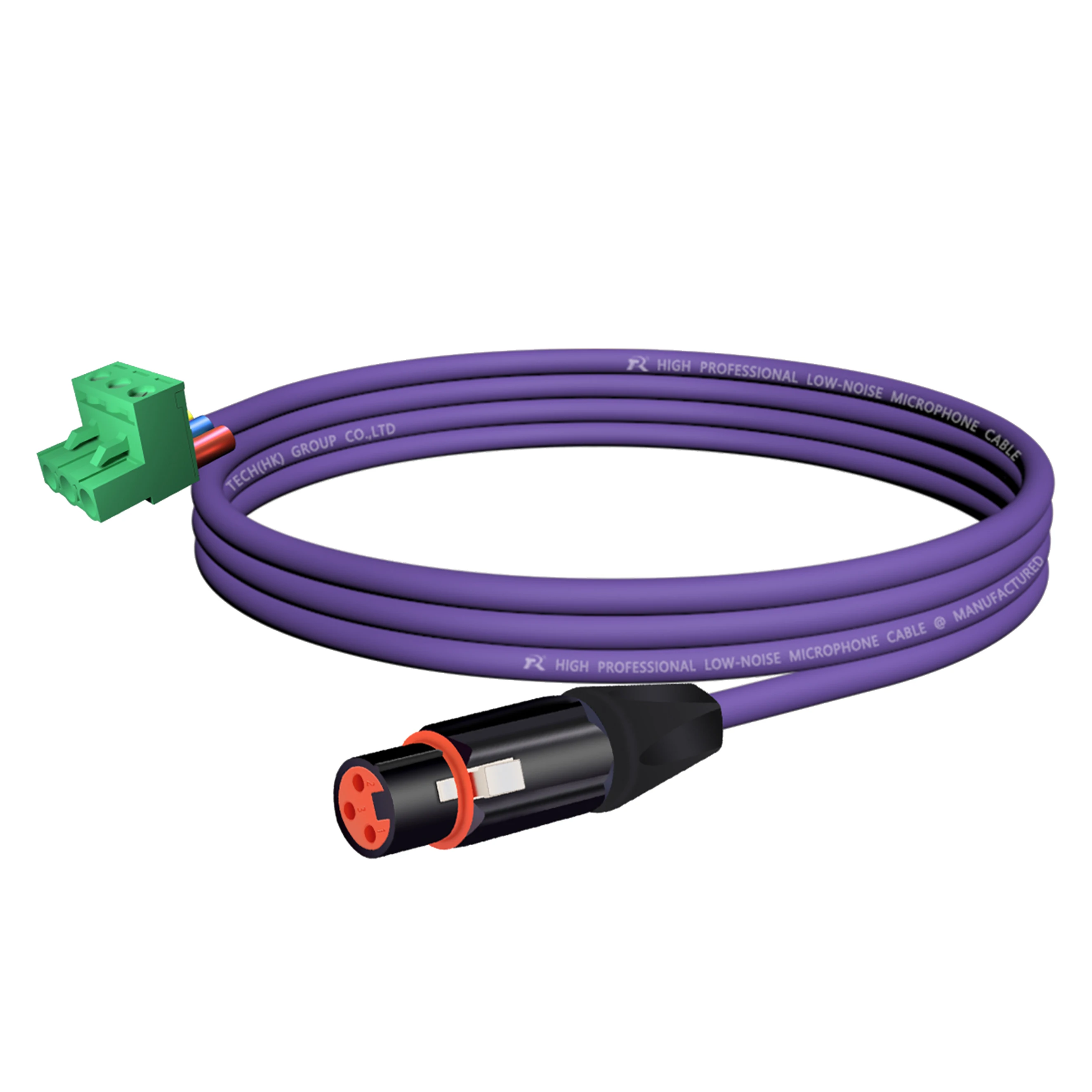 3-adriges XLR-auf-Phoenix-Terminal-Audiokabel ​ Entwickelt für Audio- und Industrieverbindungen, geräuscharm, symmetrische Audioübertragung – Detail 9
