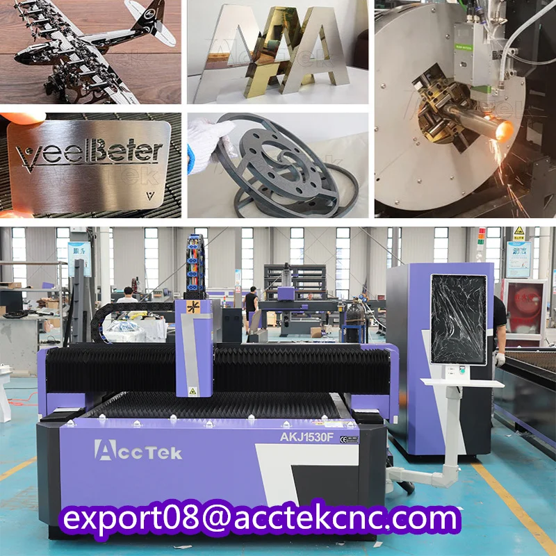 

1530 3015 CNC Metal Fiber Laser Cutter Cutting Machines for Steel Metal 6kw Raycus Max