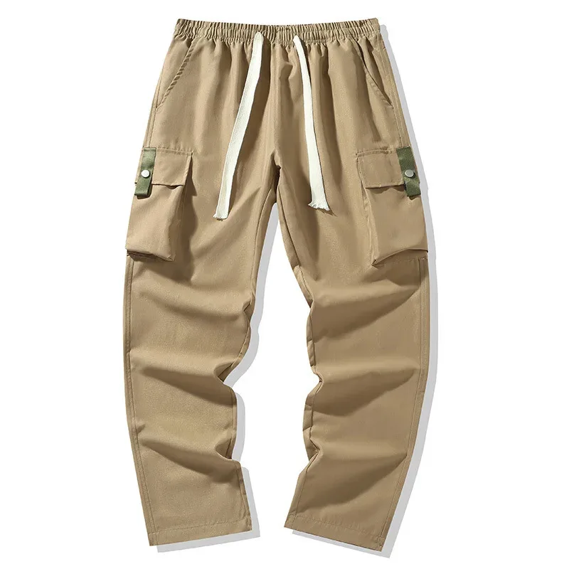 

Men's Casual Loose Fit Workwear Pants High Waist Straight Leg Sporty American Street Style Long Trousers for Youth