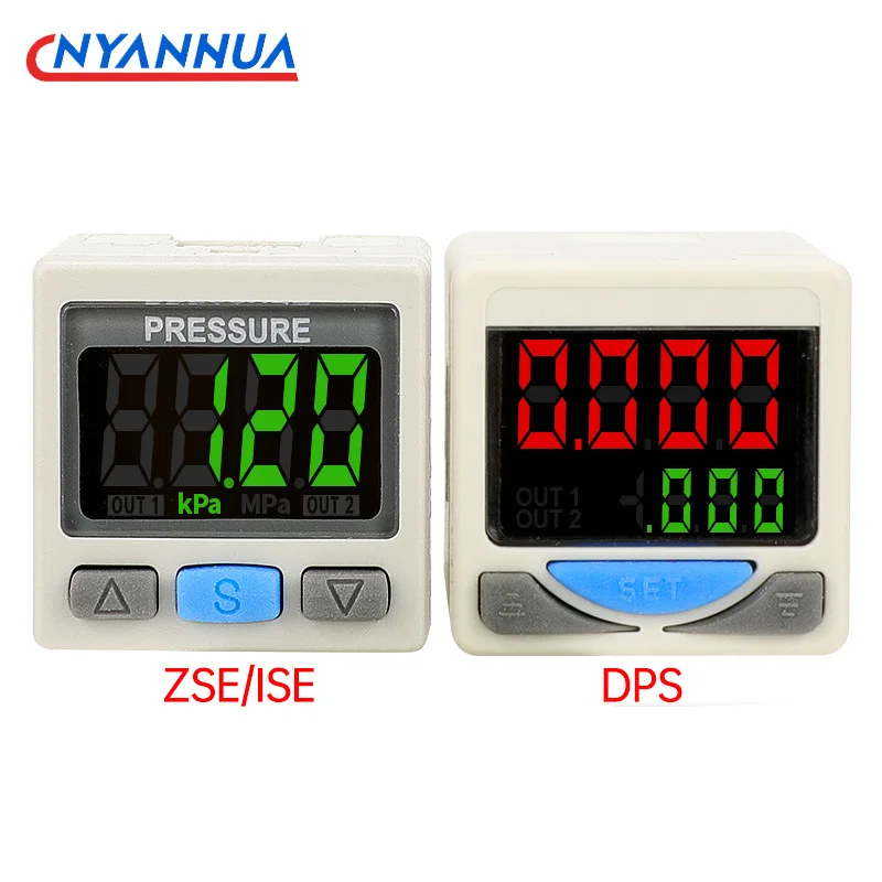 Digital Pressure Gauge Switch ZSE30AF Vacuum Negative Pressure Gauge ISE Positive Pressure DPSN1 Electronic Digital