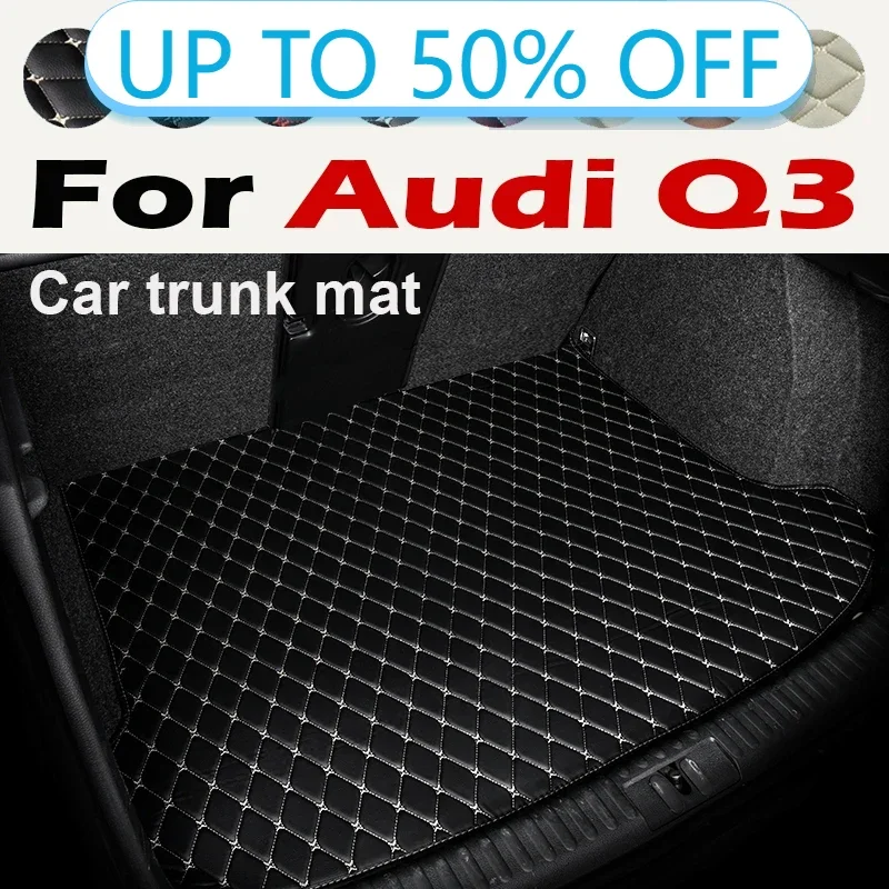 Car trunk mat for Audi Q3 2012 2013 2014 2015 2016 cargo liner carpet interior accessories cover