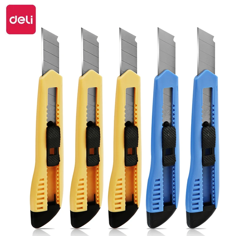 سكّين متعدّد الاستخدامات صندوق القاطع SK5 شفرة عرض 18 مللي متر قابل للسحب سكاكين متعدّد الاستخدامات لقطع الورق الكرتون مكتب الفن طالب لوازم #1