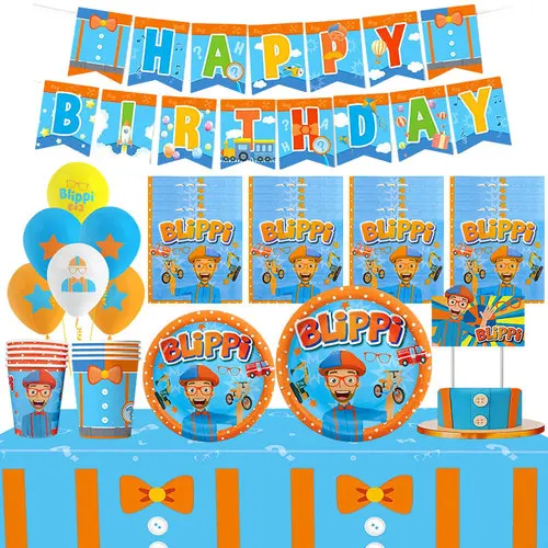 Cartoon Englischlehrer Geburtstagsparty Dekoration Tischgeschirr Teller Becher Luftballons Banner Hintergrund Wimpel Geschenktüte Partyzubehör – Detail 6