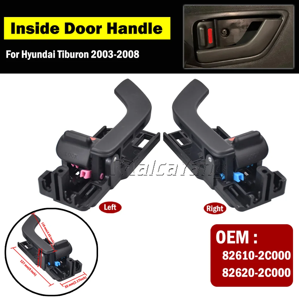 Car Accessories 82620-2C000 82610-2C000 Interior Door Handle For Hyundai Tiburon 2.0L 2.7L 2003-2008 TUSCANI COUPE