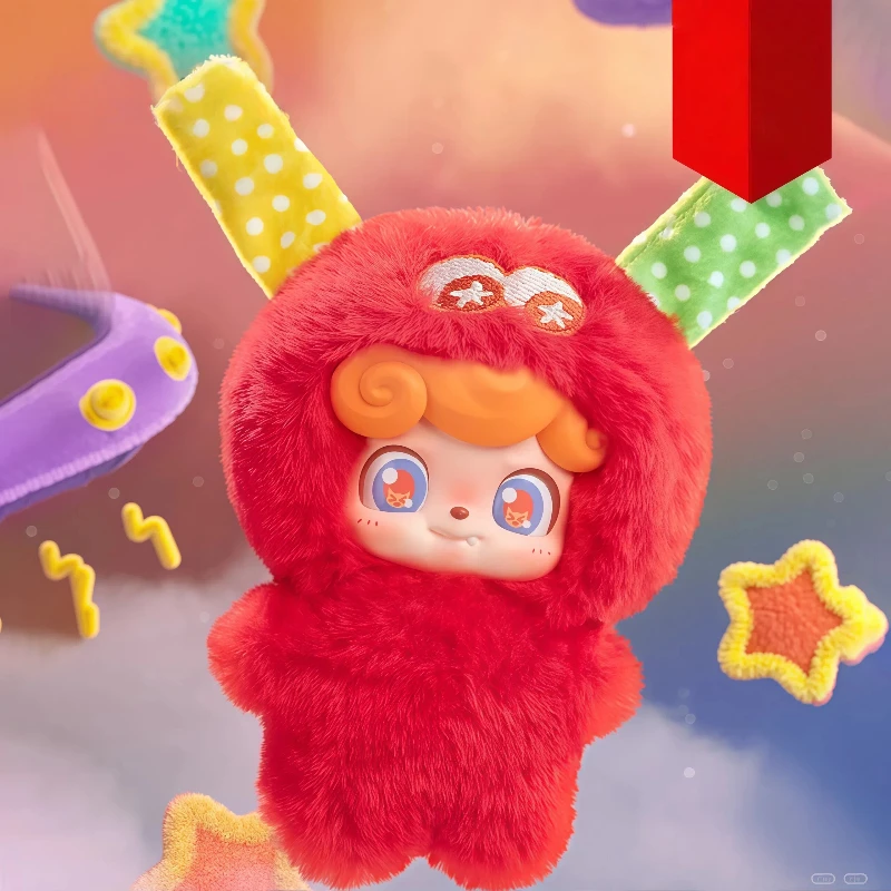 New Genuine Q.Kid Wave Club Series Mini Plush Blind Box Box Vinyl Cute Doll Lovely Dolls  Kawaii Hanging Bag Pendant Decor Gift