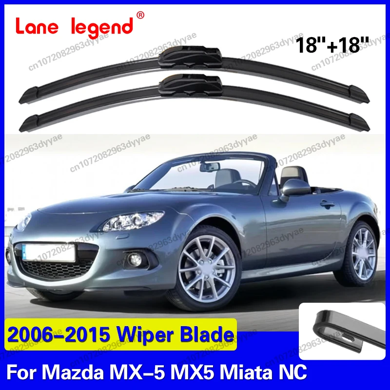 

For Mazda MX-5 MX5 Miata NC 2006 - 2015 2007 2008 2009 2010 2011 2pcs Front Windshield Wiper Blades Windscreen Wipers