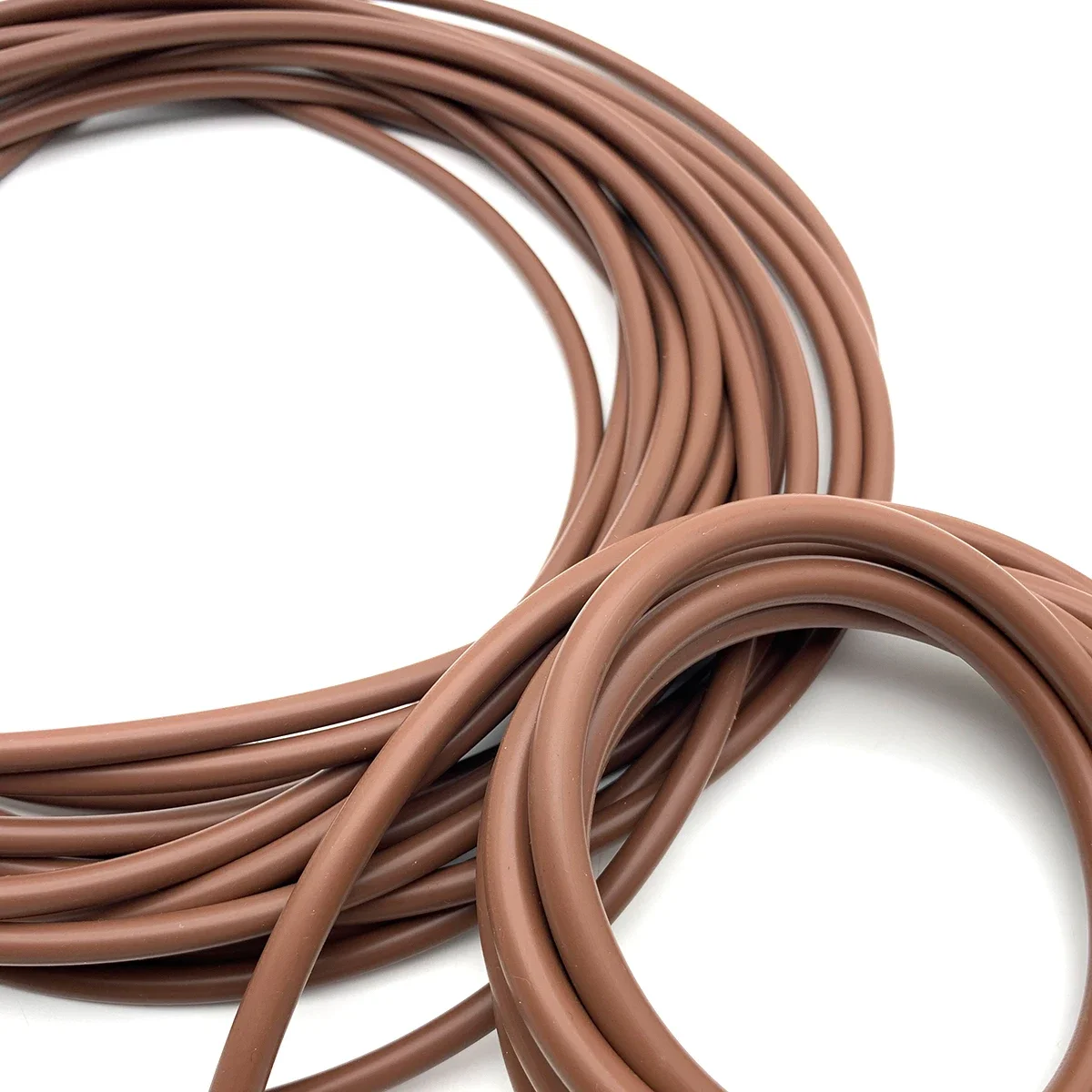Brown FKM Fluororubber Sealing Strip, Oil Resistant and Corrosion-resistant, Used for Sealing Chemical Equipment Pipeline Valves