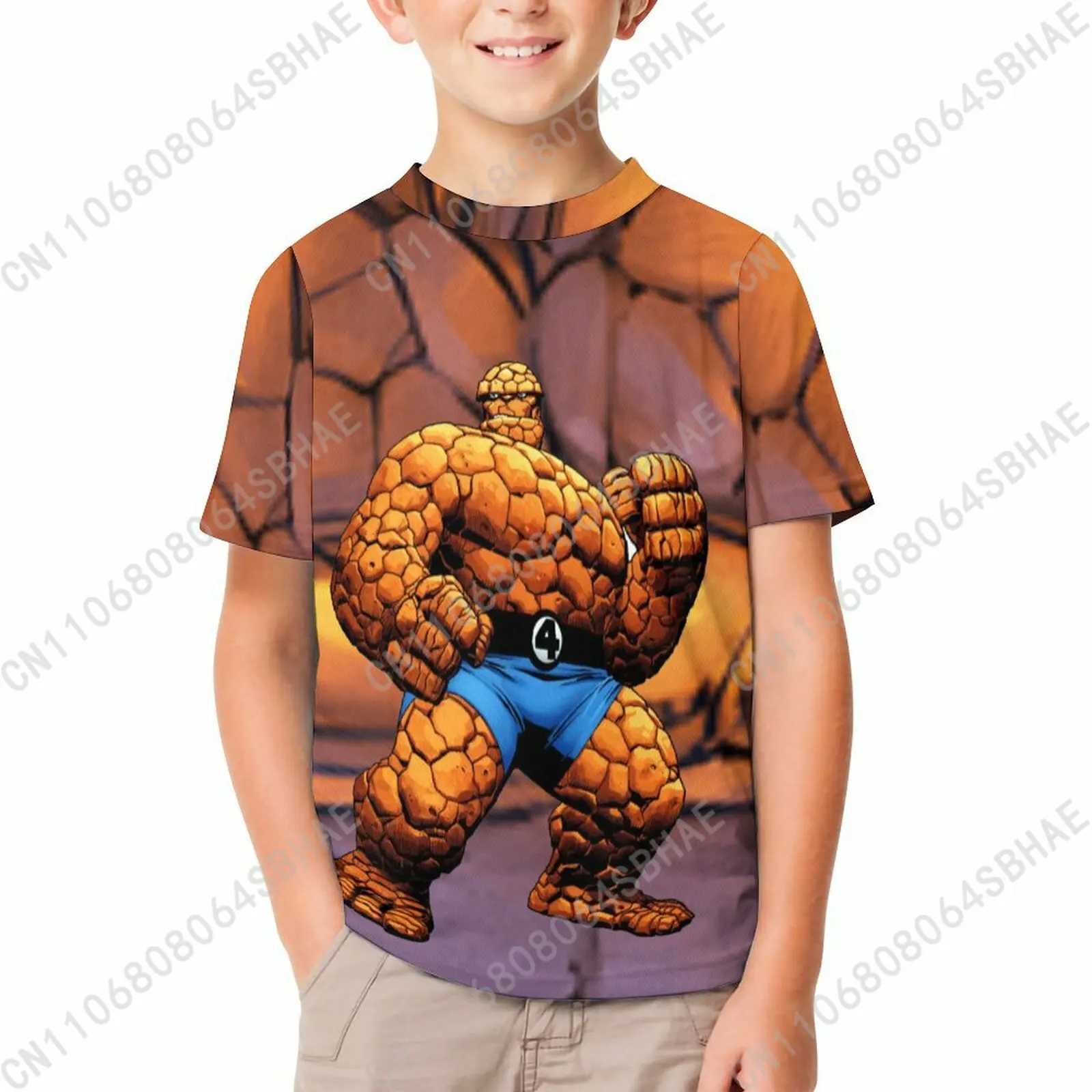 

Marvel Things T Shirt Boy Girl Short Sleeve Print Cotton TShirt Comfortable Crew Neck Children Child Tee Cosplay