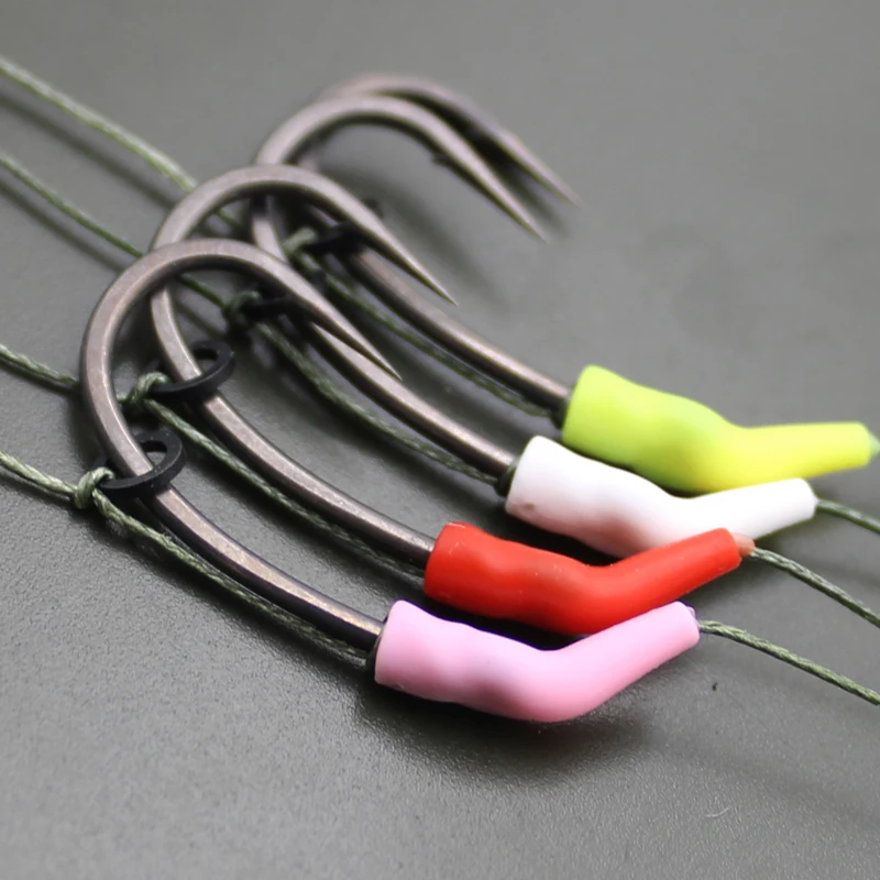 20Pieces Carp Fishing Hook Kickers Fit Over Hook 2/4/6 Hook Sleeves Rigs For Carp Fishing Hair Rigs Terminal Tackle Accessories