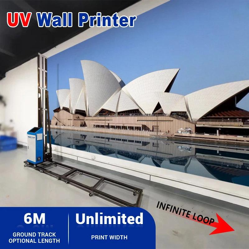 

Three DX10 indoor and outdoor printing machine TH-UP600 Max Factory direct sale 3D UV vertical wall decor inkjet printer